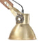 vidaXL Wandlamp industrieel rond E27 messingkleurig