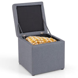 Coast Kruk - Opbergruimte - 35L - Linnen Bekleding - 40 x 40 x 40cm - Grijs