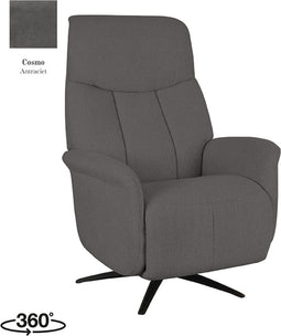 LABEL51 Oslo Fauteuil - Grijs - Stof - One Size - -