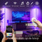 tectake® Slimme LED Vloerlamp Spectra - Staande Lamp - 16 miljoen kleuren - 200 lichteffecten - Dimbaar - 145 cm - Bediening via app en afstandsbediening