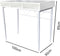 Sidetable - consoletafel - hal dressoir - wandtafel - wit
