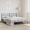 vidaXL - Bedframe - met - hoofdbord - metaal - zwart - 180x200 - cm