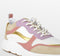 PS Poelman Carocel - Dames Sneakers - Beige en Glitter Lila Rose - Maat 39