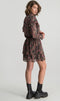Colourful Rebel Zina - Mini Dress - Ruffle A-lijn lange mouw - M