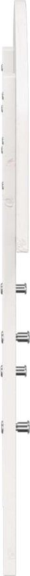 vidaXL - Hoofdbord - 75 cm - massief grenenhout - wit