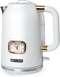 MS-030W - Muse elektrische waterkoker, 1,7 L, wit/messing
