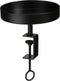 Mica Decorations Aston - Dienblad met Klem - H24 x Ø20 cm - Metaal - Zwart