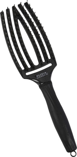Olivia Garden Borstel Fingerbrush Medium ID1828 Black Onyx 1Stuks