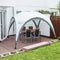 Coleman Event Shelter L - Partytent 3.65 x 3.65 m - 100% waterdicht - UVGuard SPF 50 - Groen/grijs