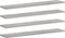vidaXL - Wandschappen - 4 - st - 100x20x1,5 - cm - bewerkt - hout - grijs - sonoma - eiken