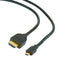 Cablexpert CC-HDMID-6 - HDMI Kabel - 1.8m - Vergulde connectoren - Zwart
