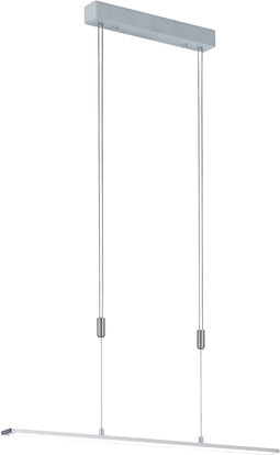 Fischer & Honsel Metz - Hanglamp - LED 24 W - Dimbaar - Hoogte verstelbaar tot 150 cm - Zilver