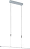 Fischer & Honsel Metz - Hanglamp - LED 24 W - Dimbaar - Hoogte verstelbaar tot 150 cm - Zilver