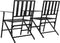 vidaXL - Tuinbank - 2-zits - inklapbaar - 137 - cm - staal - zwart