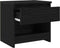 vidaXL - Nachtkastjes - 2 - stuks - Zwart - Eiken - 40x30x39 - cm - Bewerkt - Hout