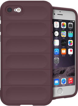 imoshion Hoesje - Geschikt voor iPhone SE (2022) / SE (2020) / 8 / 7 - EasyGrip Backcover - Aubergine
