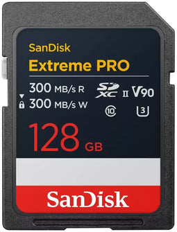 SanDisk Extreme Pro - SD UHS-II-kaart (V90) 128GB - 300MB/s lezen/schrijven