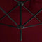 vidaXL - Parasol - dubbel - met - stalen - paal - 600x300 - cm - bordeauxrood