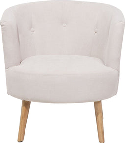 Fauteuil ODENZEN Stof Gebroken wit