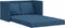 vidaXL - Slaapbank - vloermodel - 2-in-1 - 112x174x55 - cm - stof - blauw