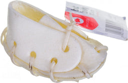 MACED Lederen schoen Wit - hondenkluif - 7.5 cm