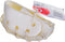 MACED Lederen schoen Wit - hondenkluif - 7.5 cm