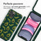 iMoshion Hoesje Geschikt voor iPhone 11 Pro Hoesje Met Koord - iMoshion Siliconen design hoesje met koord - Groen / Avocado Green