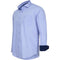Cappuccino Italia - Heren Overhemden Overhemd Uni - Blauw - Maat 3XL