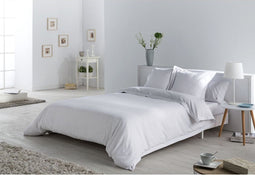 Dekbedovertrek set Alexandra House Living Espiga Wit Bed van 135/140 5 Onderdelen