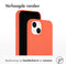 Accezz iPhone 14 - Liquid Silicone Backcover met MagSafe - Schokabsorberend - Oranje
