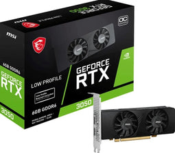 MSI GeForce RTX 3050 Low Profile OC - Videokaart - 6 GB GDDR6 - PCIe 4.0 - 2x HDMI, 1x DisplayPort