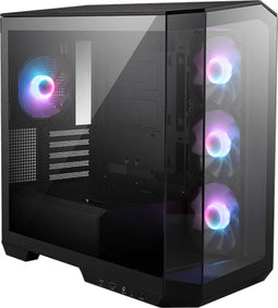 MSI MAG PANO M100R PZ - PC Case - Behuizing - Compatibel voor Micro-ATX, ITX - Gehard glas - Geen voeding (ATX) - Zwart