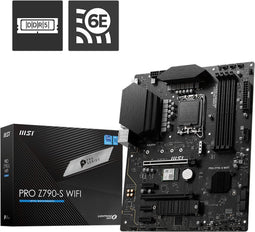 MSI PRO Z790-S Wifi - Moederbord - ATX - Socket LGA1700 - Intel Z790 - DDR5 - Realtek ALC897 - 2.5GBps LAN