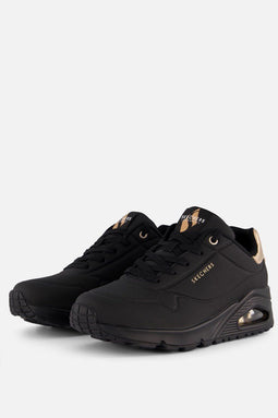 Skechers Uno - Golden Air - Dames Sneakers - Zwart - Maat 37