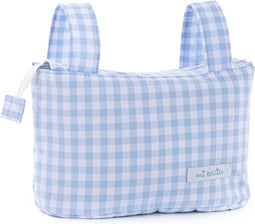 Organizer tas voor kinderwagen Mi bollito Blauw Vichy 15 x 18 x 45 cm
