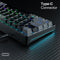 AULA F3261 - Bedraad Gaming Toetsenbord - Mechanisch - RGB - 61keys - Red switch - Hot swap - Qwerty - Zwart