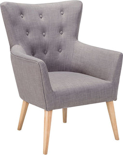 Fauteuil ANGEN Stof Lichtgrijs