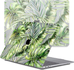 Lunso Geschikt voor MacBook Pro 13 inch (2016-2019) cover hoes - case - Green Jungle