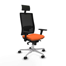 Bureaustoel met hoofdsteun Piqueras y Crespo 3D086N1 Oranje