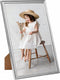 vidaXL - Fotolijsten - 3 - st - voor - tafel - 21x29,7 - cm - zilverkleurig