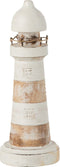 J-Line decoratie Vuurtoren - hout - wit - medium