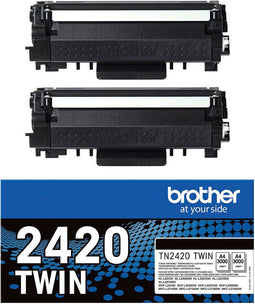 Brother TN-2420TWIN - Toner - 2-Pack - Zwart (2 stuks)