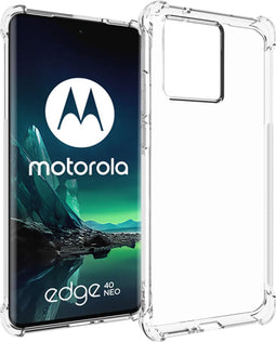 iMoshion Hoesje Geschikt voor Motorola Edge 40 Neo Hoesje Siliconen - iMoshion Shockproof Case - Transparant