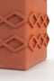 Zuiver Graphic Vaas Vierkant Terracotta