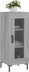 vidaXL - Dressoir - 34,5x34x90 - cm - bewerkt - hout - grijs - sonoma - eikenkleurig