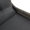 vidaXL - Ligbed - met - Kussen - Grijs - Poly - Rattan