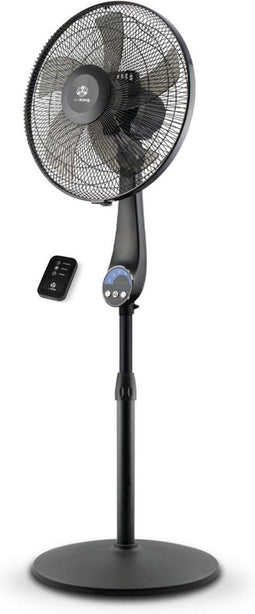 AirKing AKSF-40BK - Statiefventilator - Extra stille 5 snelheidsstanden met afstandsbediening en timerfunctie - Zwart