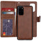 iMoshion Hoesje Geschikt voor Samsung Galaxy S20 Plus Hoesje Met Pasjeshouder - iMoshion Uitneembare 2-in-1 Bookcase met rits - Bruin