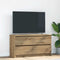 vidaXL - Tv-meubel - 100x35x54 - cm - bewerkt - hout - artisanaal - eikenkleurig