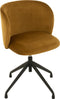 J-Line stoel Turn/Up/Down - fluweel - oker